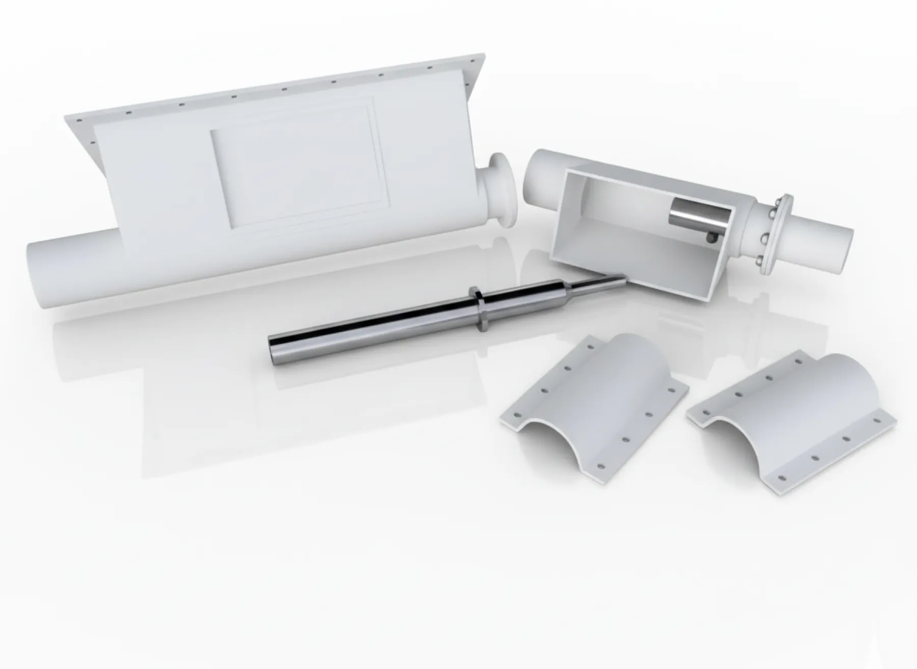 Комплект металлоконструкций для гибкого шнека SP90 (толкающая схема)