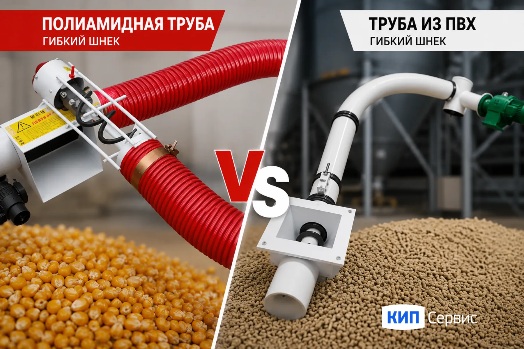 Гибкие шнеки в полиамидной и ПВХ трубе: ключевые отличия, особенности эксплуатации и выбор оптимального решения