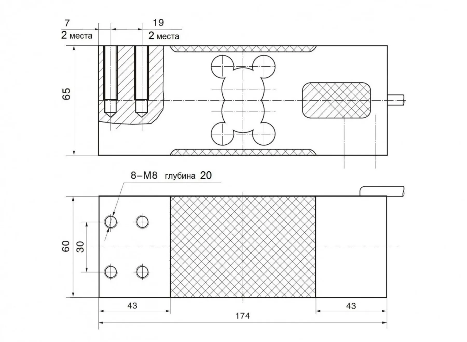 Тензодатчик Sierra SL6G одноточечный – 1