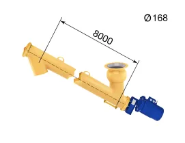 Шнек для цемента S 168/8000
