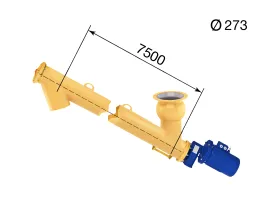 Шнек для цемента S 273/7500