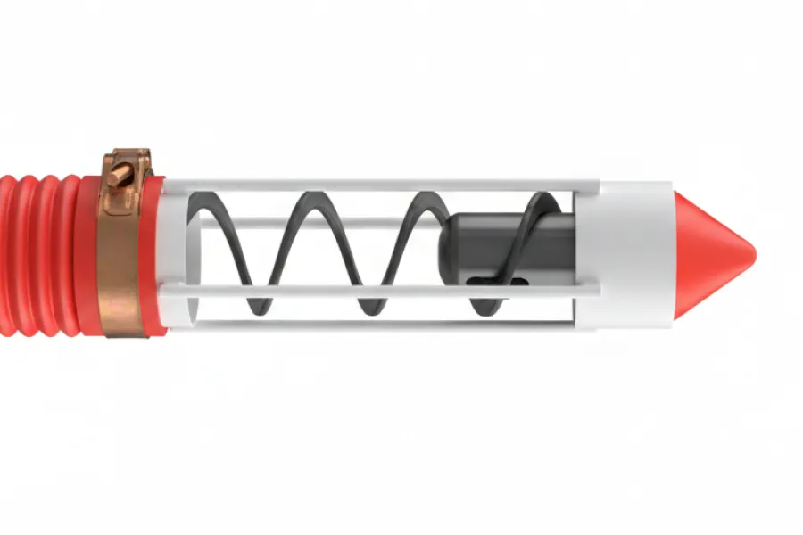 Входной патрубок гибкого шнекового загрузчика D100