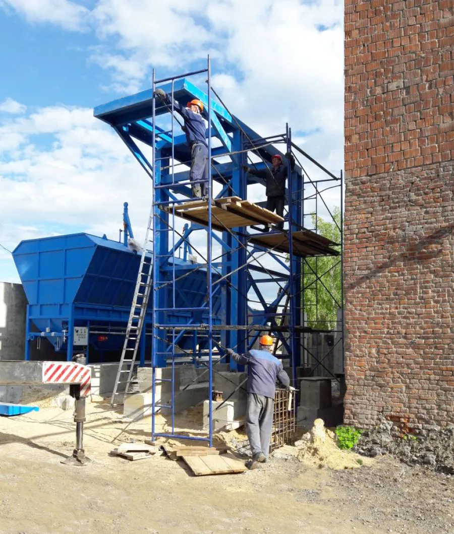 В АРЗАМАСЕ НАЧАЛСЯ МОНТАЖ БЕТОННОГО ЗАВОДА КОМЕТА 60DS