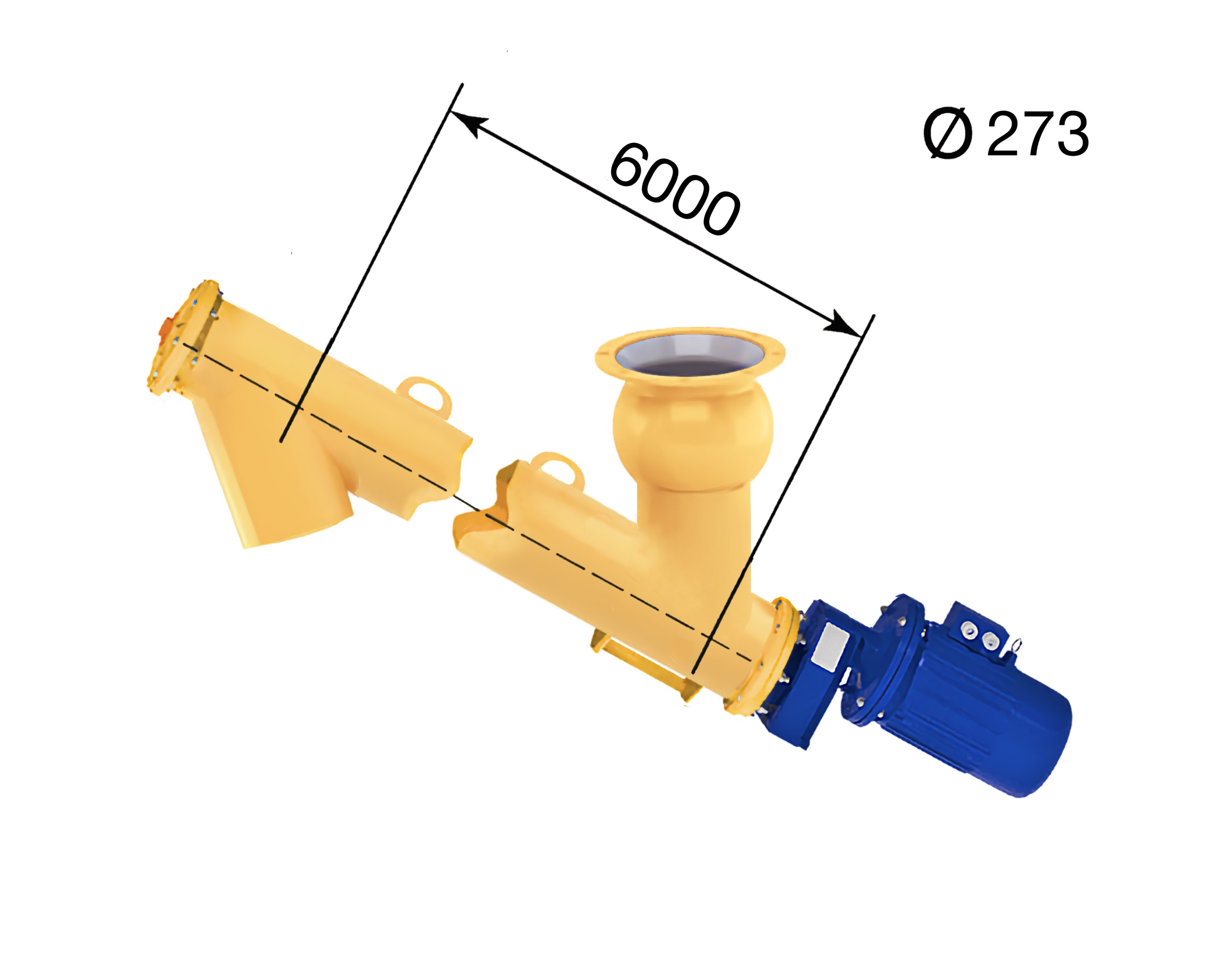 Шнек для цемента S 273/6000