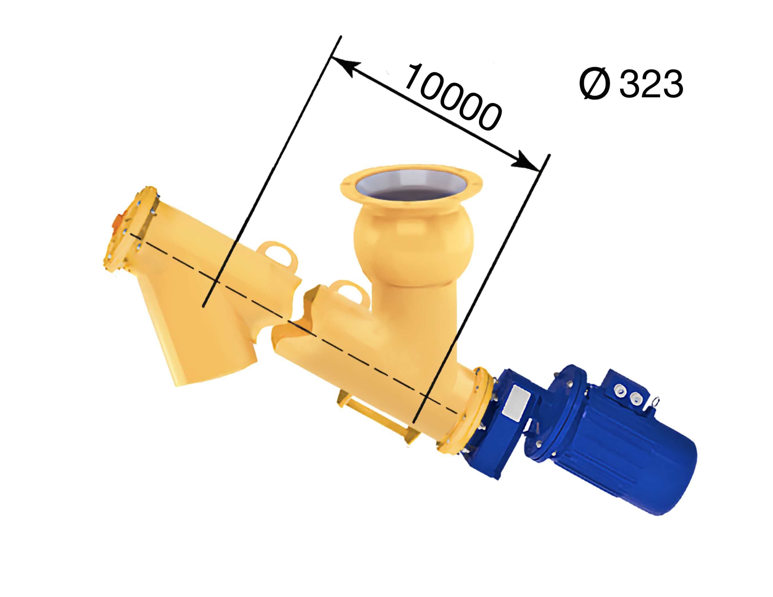 Шнек для цемента S 323/10000