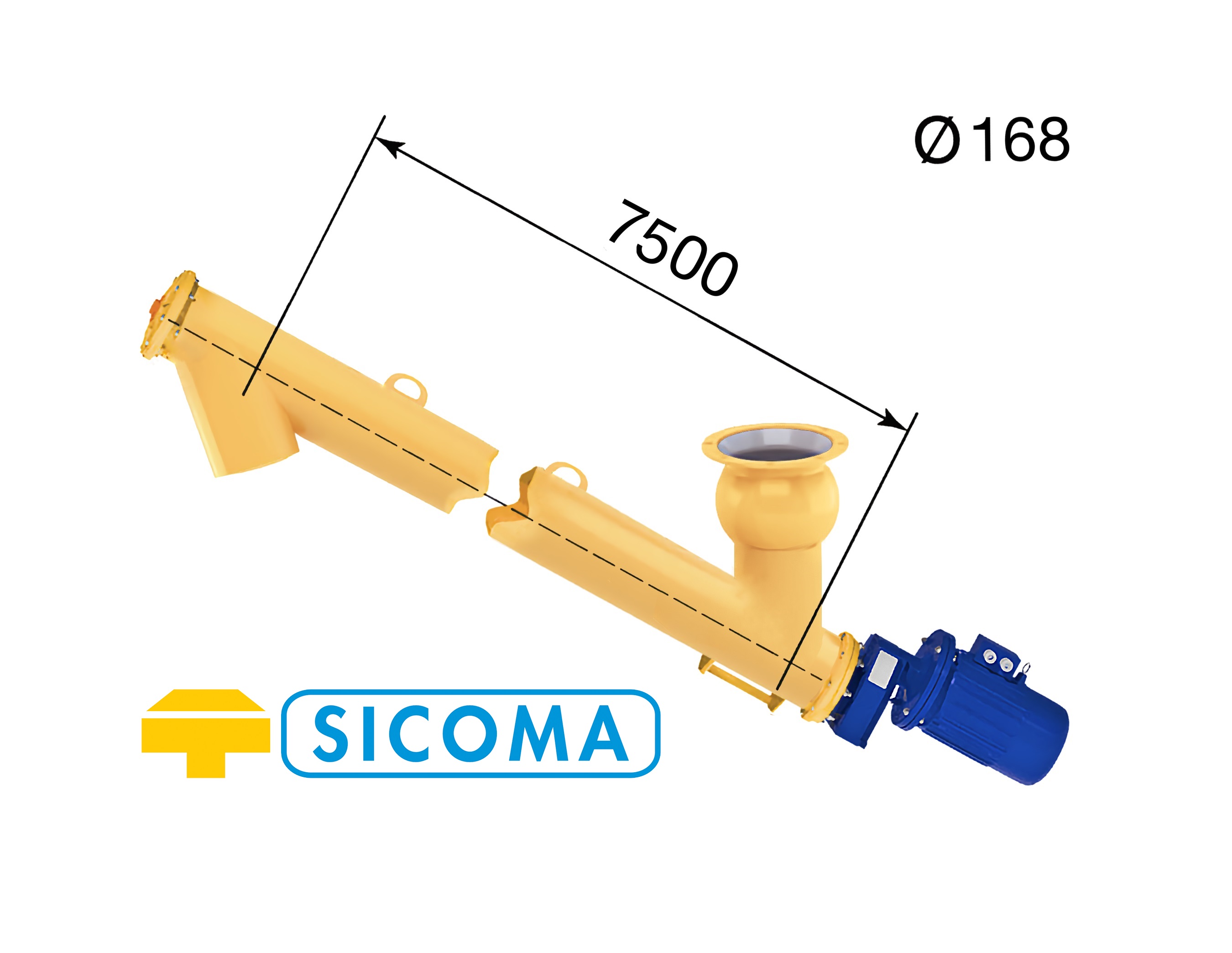 Шнек SICOMA 168/7500