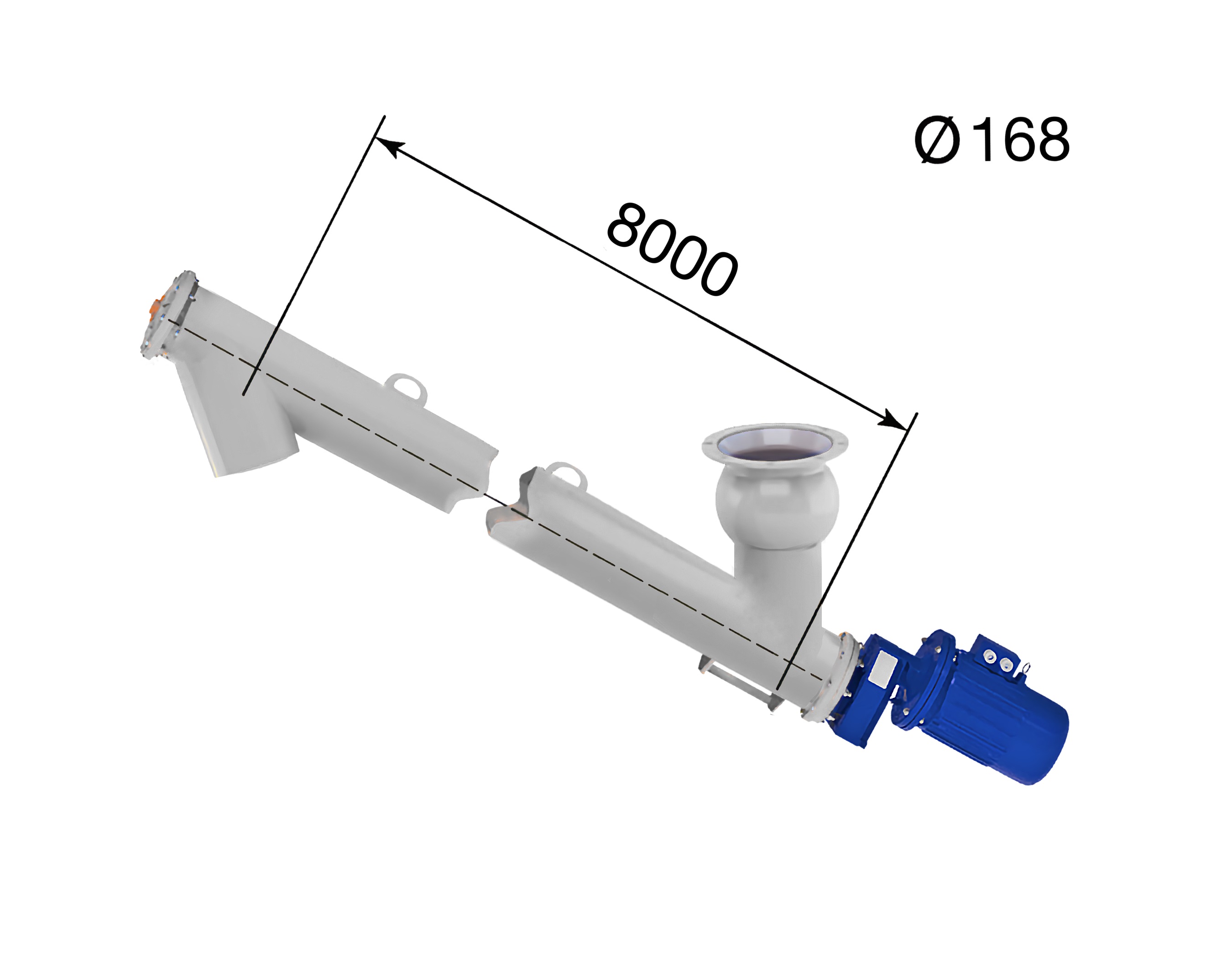 Шнек WAM WUXI ES 168/8000